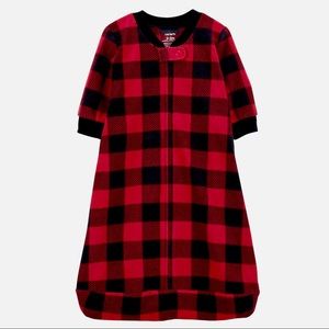 Baby Carter's Buffalo Plaid Fleece Sleep Bag Sack NEW!!!